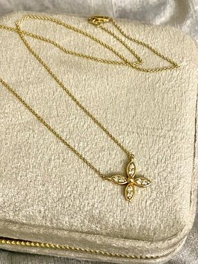14k Gold & diamond necklace
